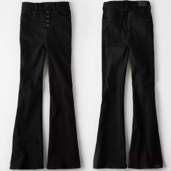 NWT American Eagle Curvy High Rise Flare Jeans Plus Size 22 - Picture 2 of 4